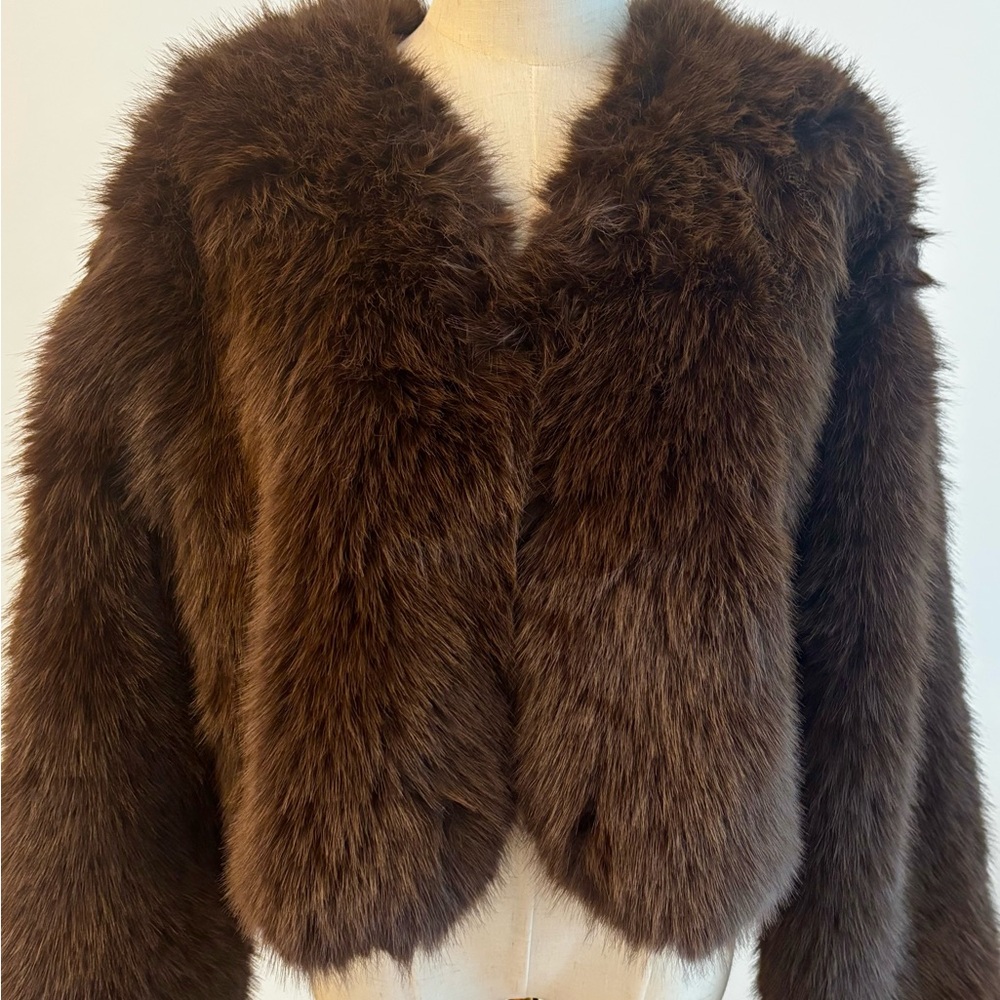 Luxurious Dark Brown Teddy Jacket